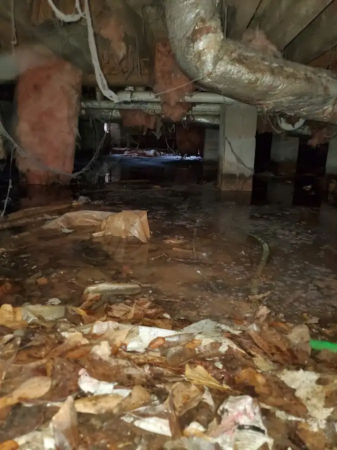 Crawl space flood assessment for Commercial Water Damage Restoration in Elk Grove